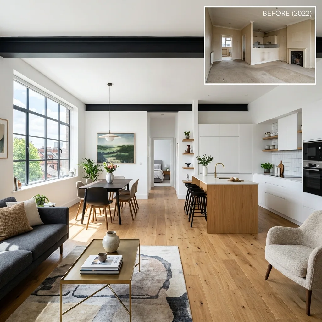 Reforma integral de vivienda en Navarra, proyecto realizado por Muebles Pascual en Navarra